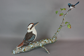 Laughing Kookaburra & Superb Fairywren